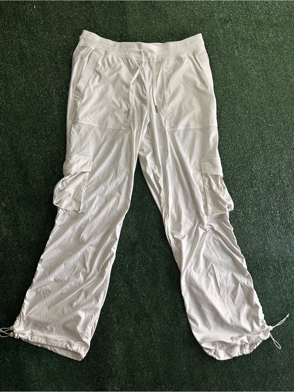 Lululemon White Cargo Drawstring Men’s Pants